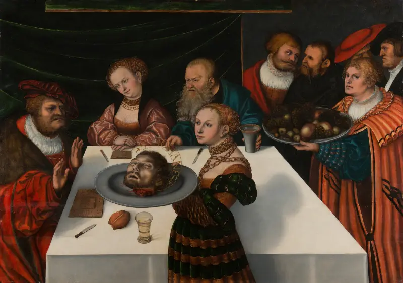 The Feast of Herod av Lucas Cranach the Elder
