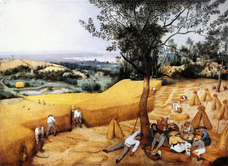 Sklizení obilí, Pieter Bruegel The Elder