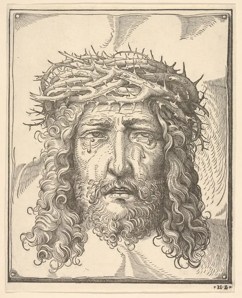 Kristus med törnekrona av Hans Burgkmair The Elder