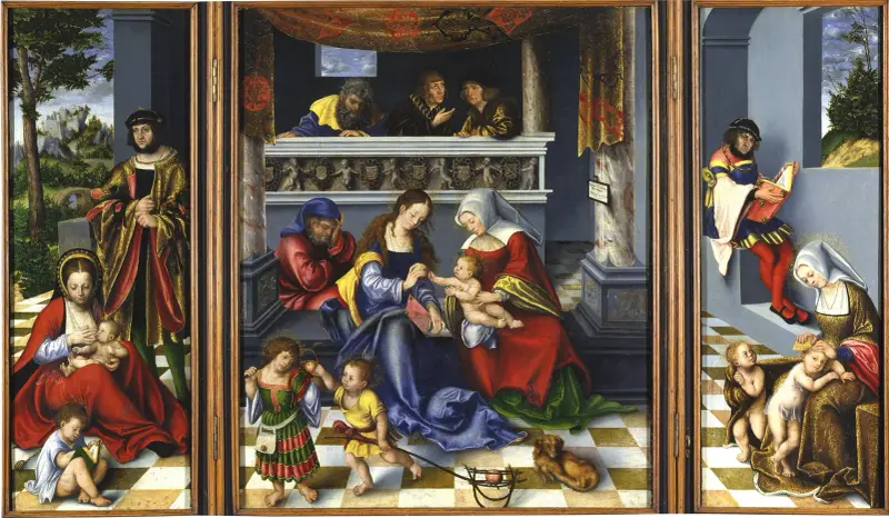 Svaté příbuzenstvo, 1509 – Nr. 1, Lucas Cranach the Elder