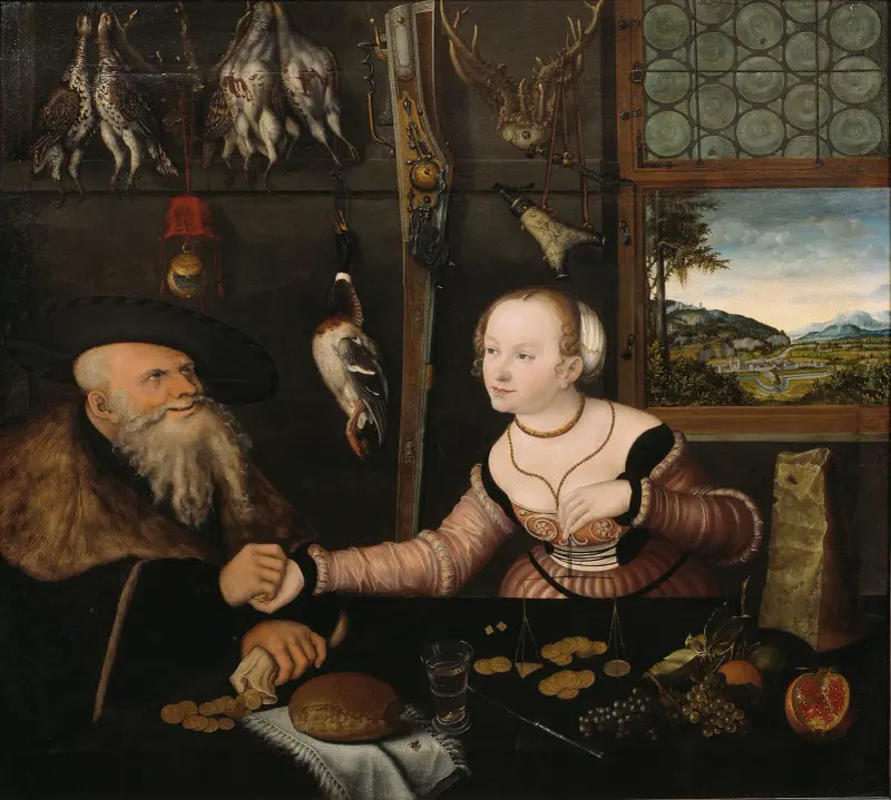 Nerovný pár, Lucas Cranach the Elder