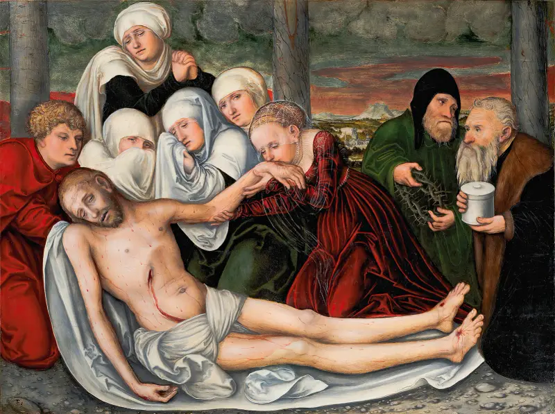 Die Beweinung Christi von Lucas Cranach the Elder