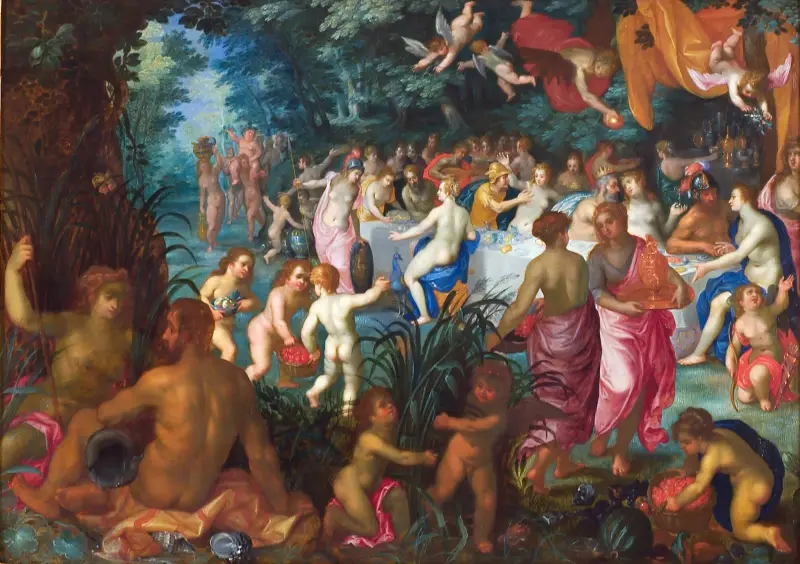 Wesele Peleusa i Tetydy, Jan Brueghel The Elder