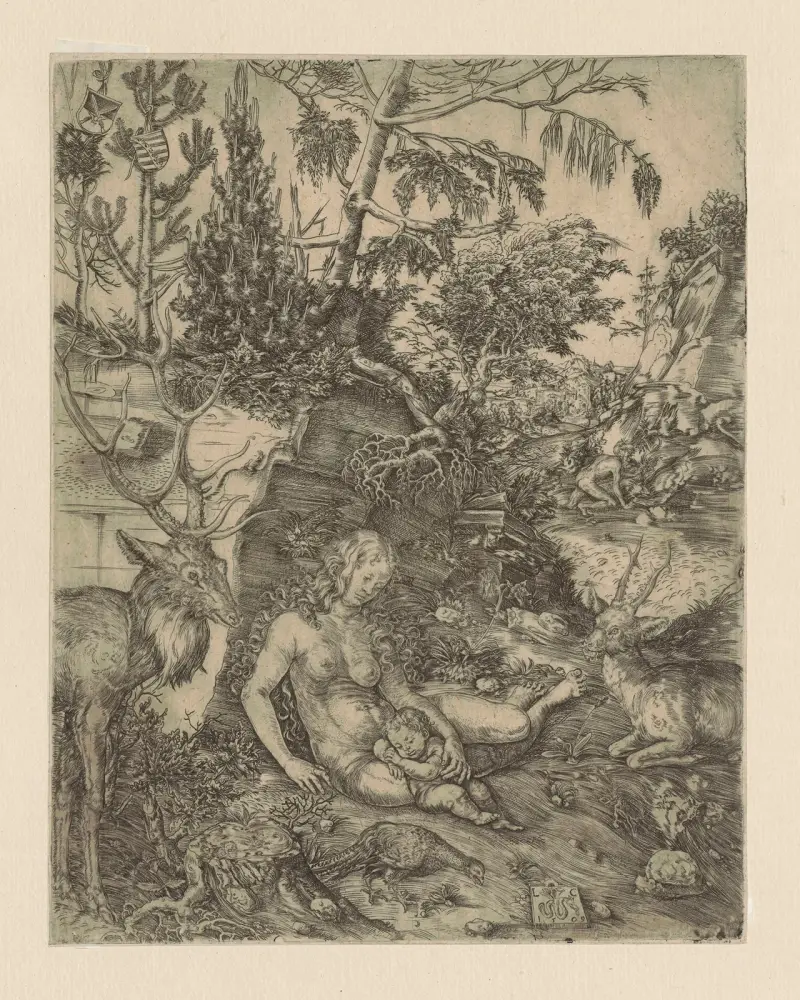 The Penance of Saint John Chrysostom av Lucas Cranach the Elder