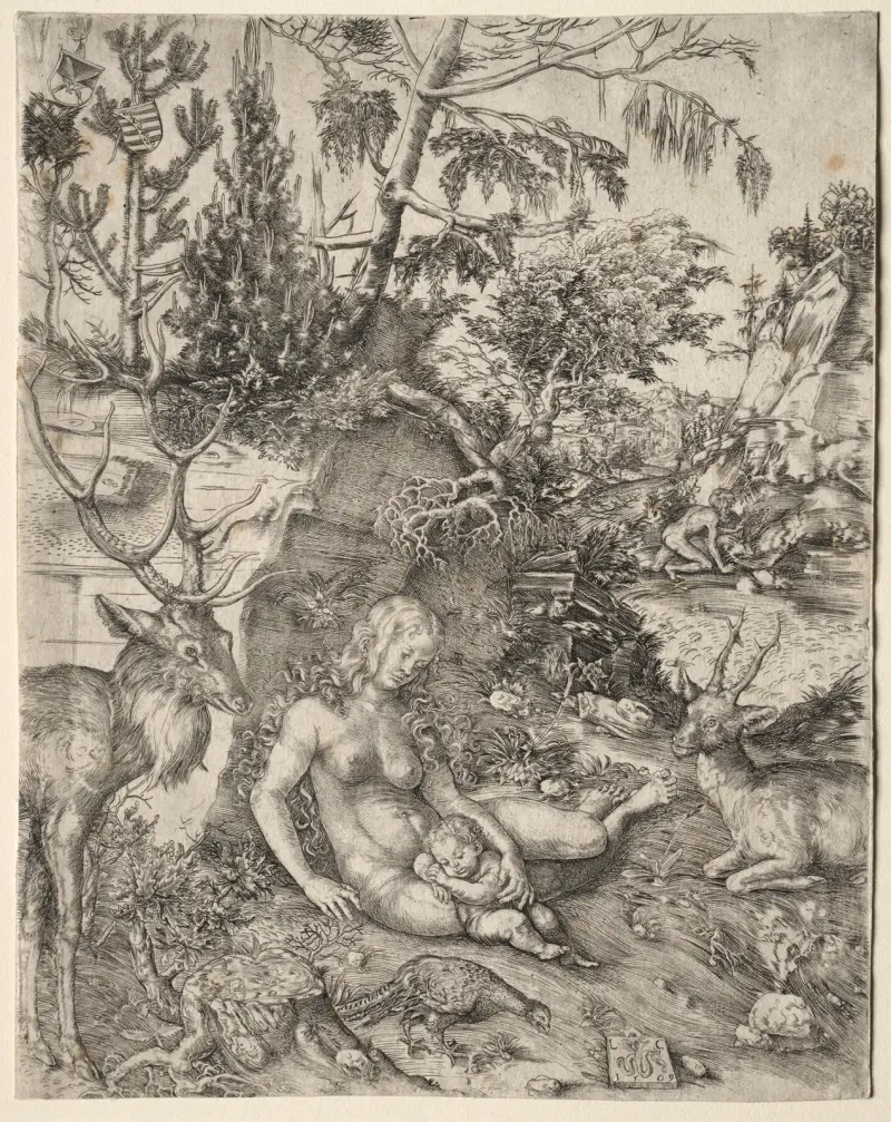 The Penance of St. John Chrysostom av Lucas Cranach the Elder