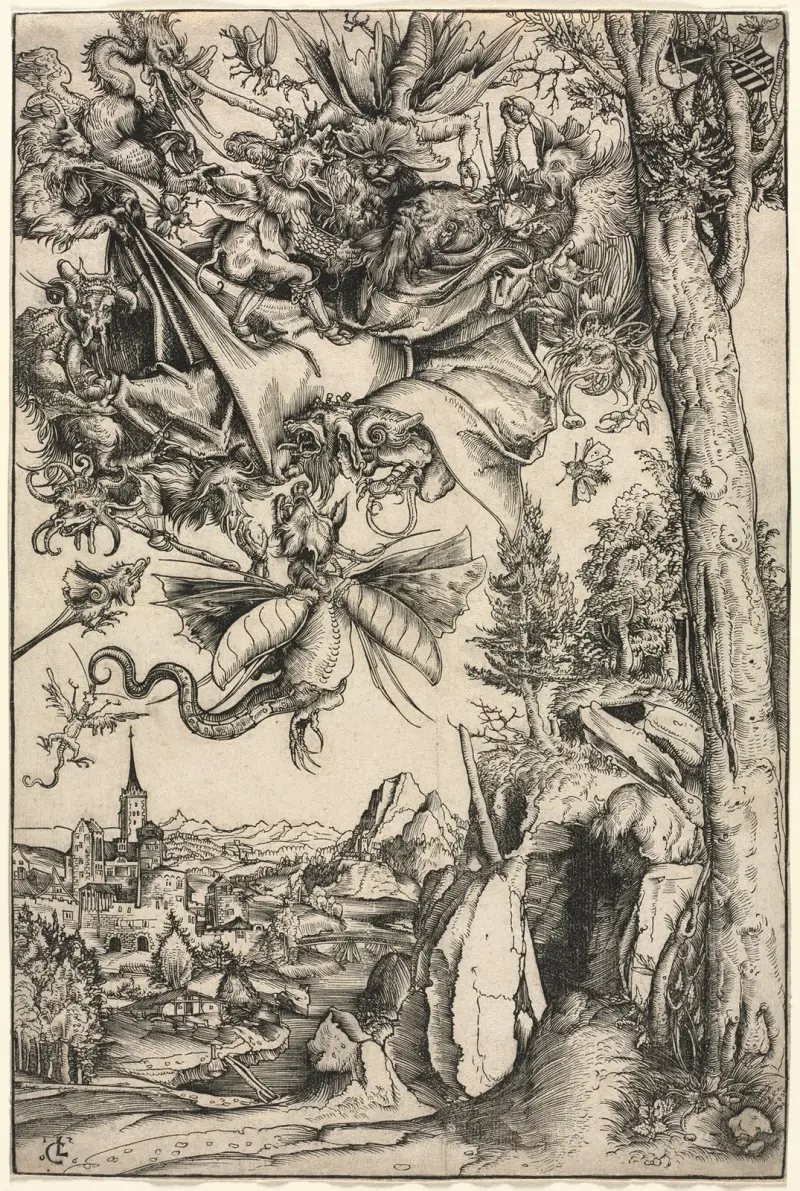 The Temptation of St. Anthony av Lucas Cranach the Elder