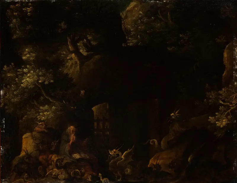 Frestelsen av den helige Antonius av Jan Brueghel The Elder