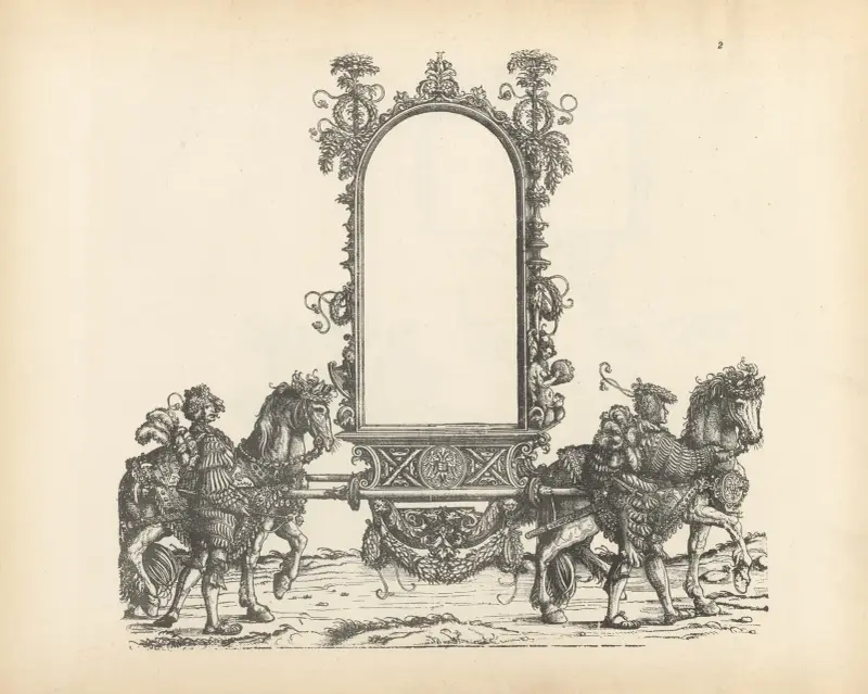 The Triumphs of the Emperor Maximilian I Pl.02 av Hans Burgkmair The Elder