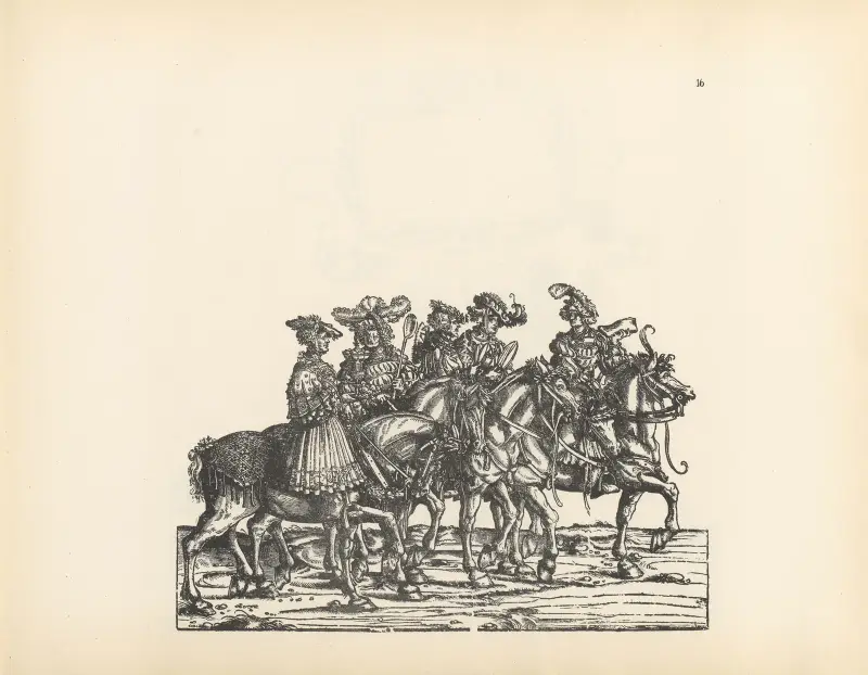 Kejsar Maximilian I:s triumfer, plansch 16 av Hans Burgkmair The Elder
