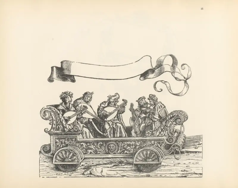 The Triumphs of the Emperor Maximilian I Pl.18 av Hans Burgkmair The Elder
