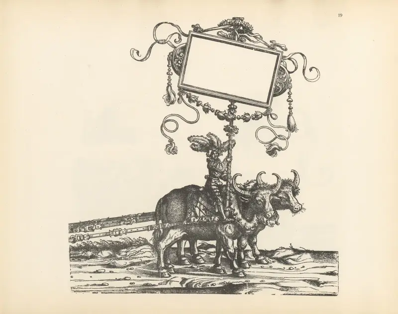 The Triumphs of the Emperor Maximilian I Pl.19 av Hans Burgkmair The Elder