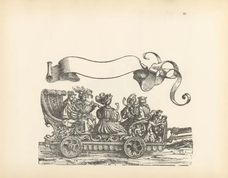 The Triumphs of the Emperor Maximilian I Pl.20 av Hans Burgkmair The Elder