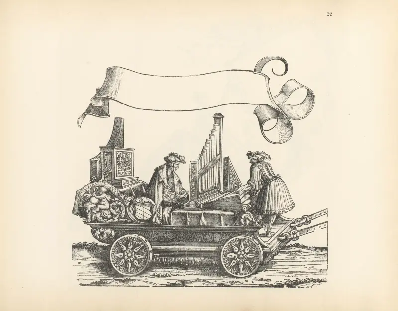 The Triumphs of the Emperor Maximilian I Pl.22 av Hans Burgkmair The Elder