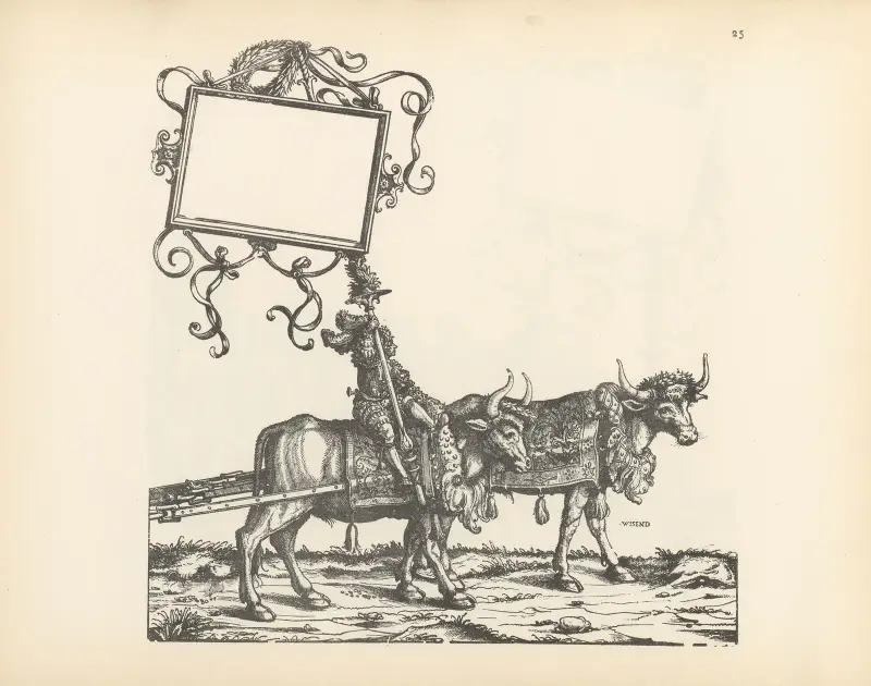 Kejsar Maximilian I:s triumfer, plansch 25 av Hans Burgkmair The Elder