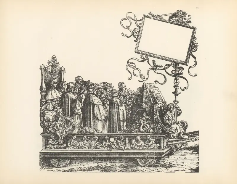 The Triumphs of the Emperor Maximilian I Pl.26 av Hans Burgkmair The Elder