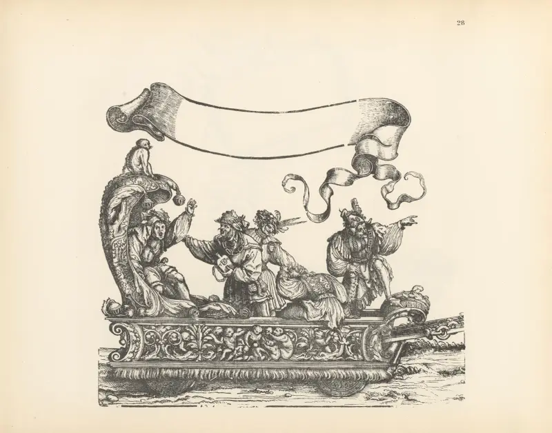 The Triumphs of the Emperor Maximilian I Pl.28 av Hans Burgkmair The Elder