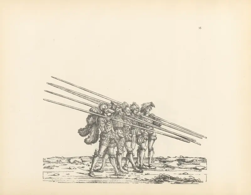 The Triumphs of the Emperor Maximilian I Pl.35 av Hans Burgkmair The Elder
