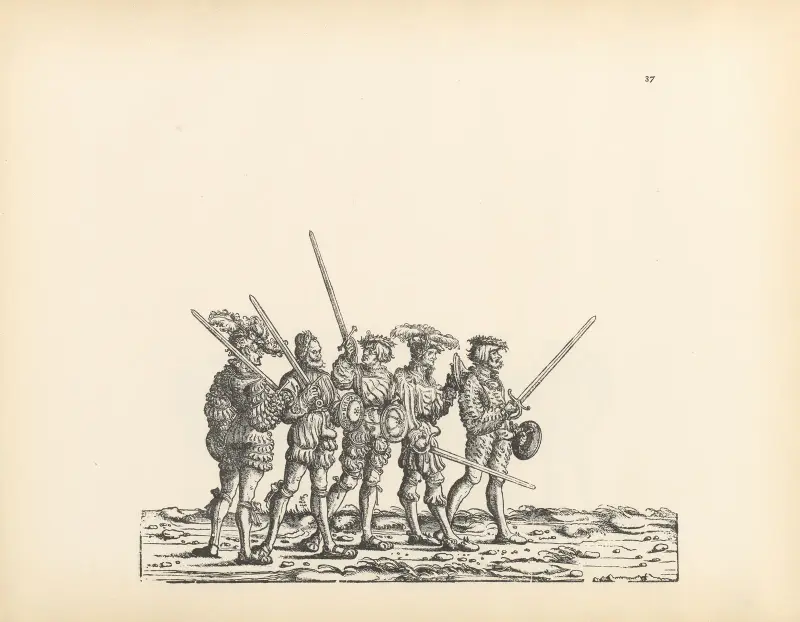 The Triumphs of the Emperor Maximilian I Pl.37 av Hans Burgkmair The Elder