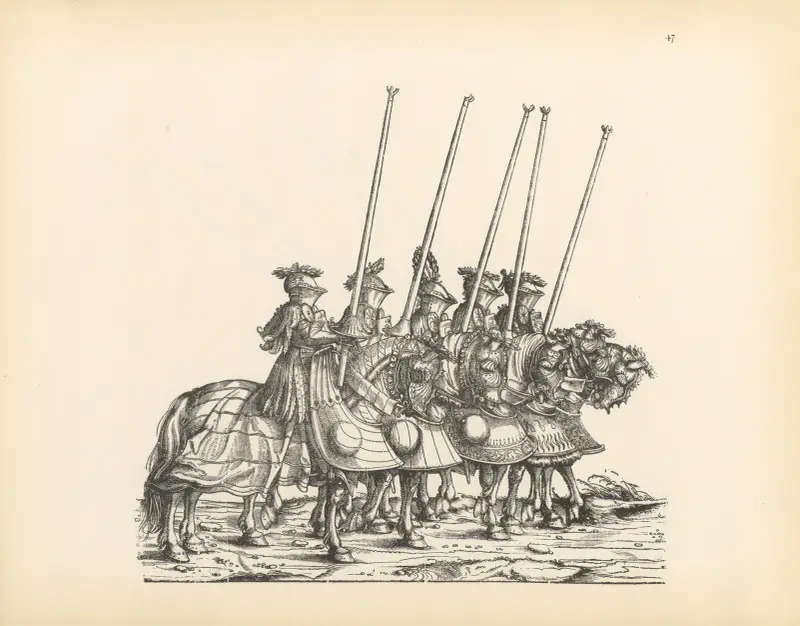 The Triumphs of the Emperor Maximilian I Pl.47 av Hans Burgkmair The Elder