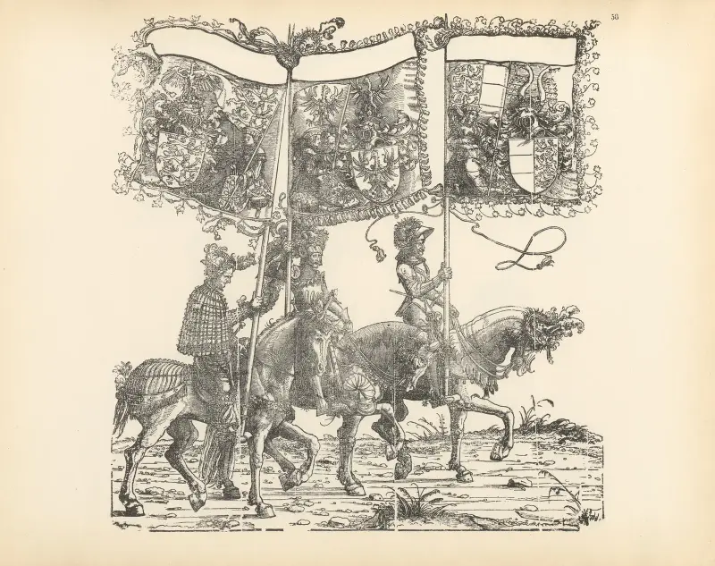 Die Triumphe Kaiser Maximilians I., Tafel 58 von Hans Burgkmair The Elder