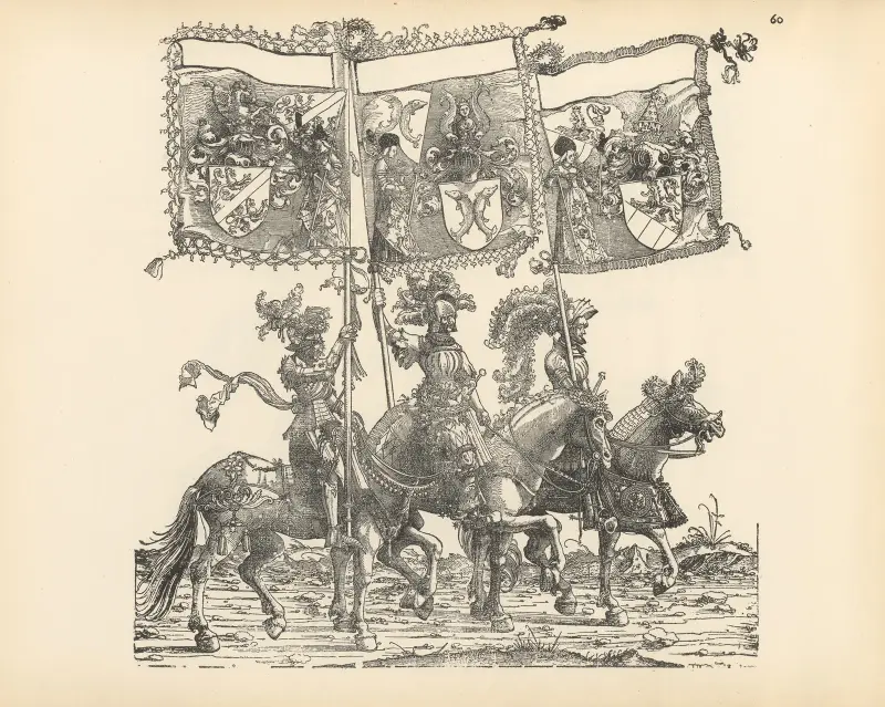 The Triumphs of the Emperor Maximilian I Pl.60 av Hans Burgkmair The Elder