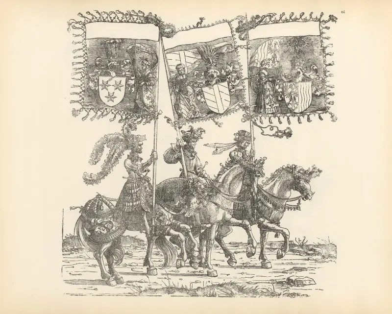 Die Triumphe Kaiser Maximilians I., Tafel 61 von Hans Burgkmair The Elder