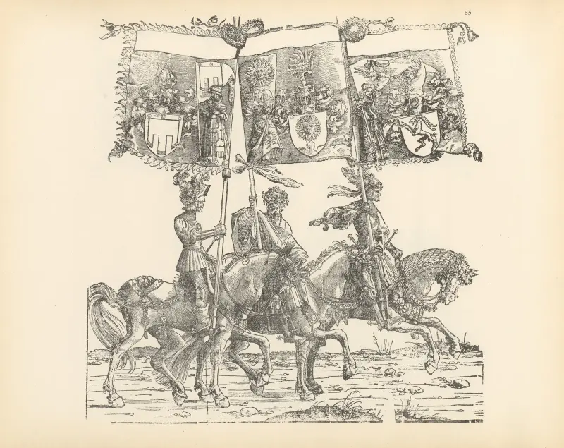 The Triumphs of the Emperor Maximilian I Pl.63 av Hans Burgkmair The Elder