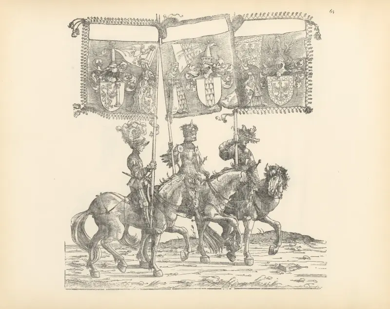 The Triumphs of the Emperor Maximilian I Pl.65 av Hans Burgkmair The Elder