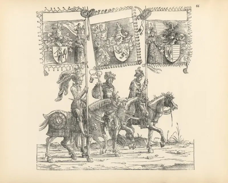 The Triumphs of the Emperor Maximilian I Pl.66 av Hans Burgkmair The Elder