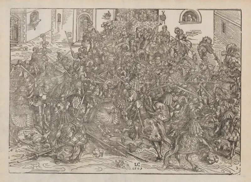 Turniej (walka na miecze), Lucas Cranach the Elder