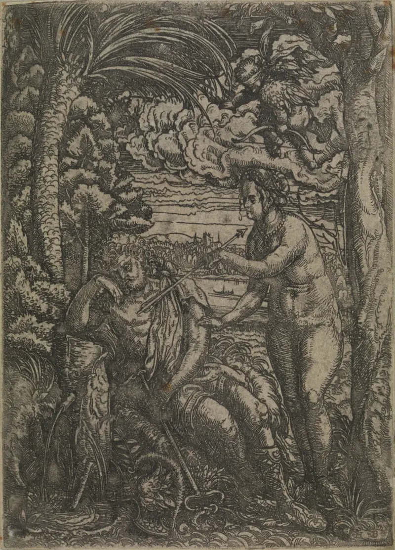 Venus och Mercurius av Hans Burgkmair The Elder