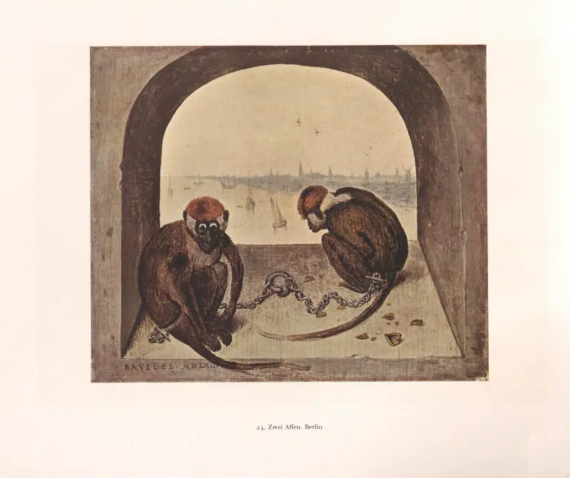 Zwei Affen von Pieter Bruegel The Elder