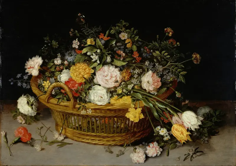 A Basket of Flowers av Jan Brueghel the Younger