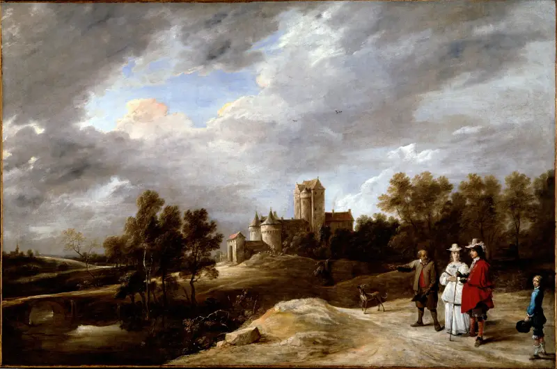 Ett slott och dess ägare av David Teniers The Younger