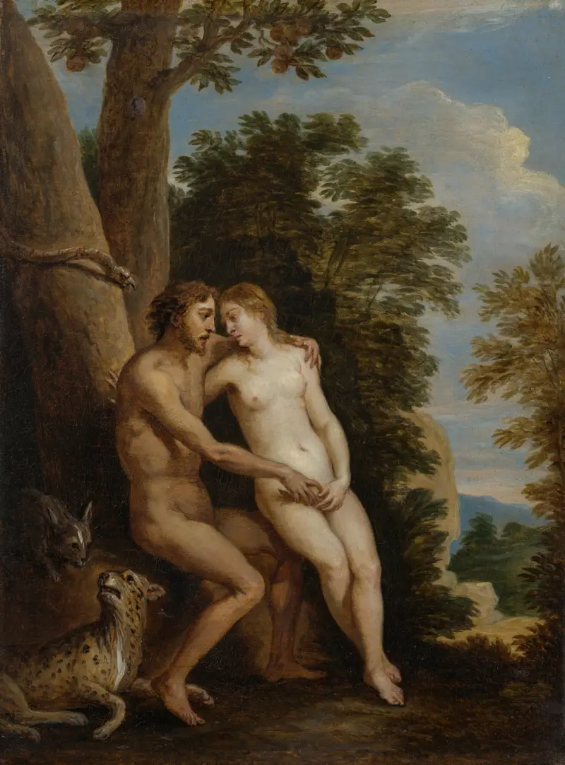 Adam och Eva i paradiset av David Teniers The Younger