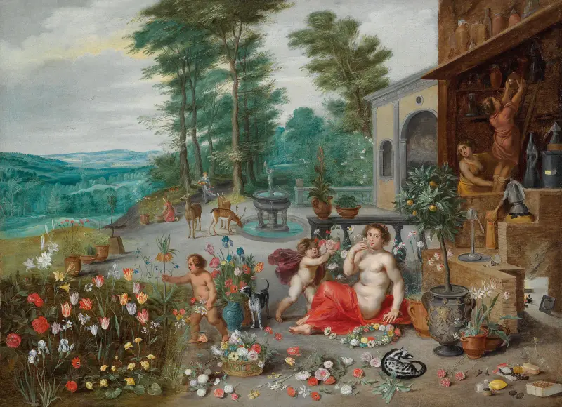 An Allegory Of Smell av Jan Brueghel the Younger