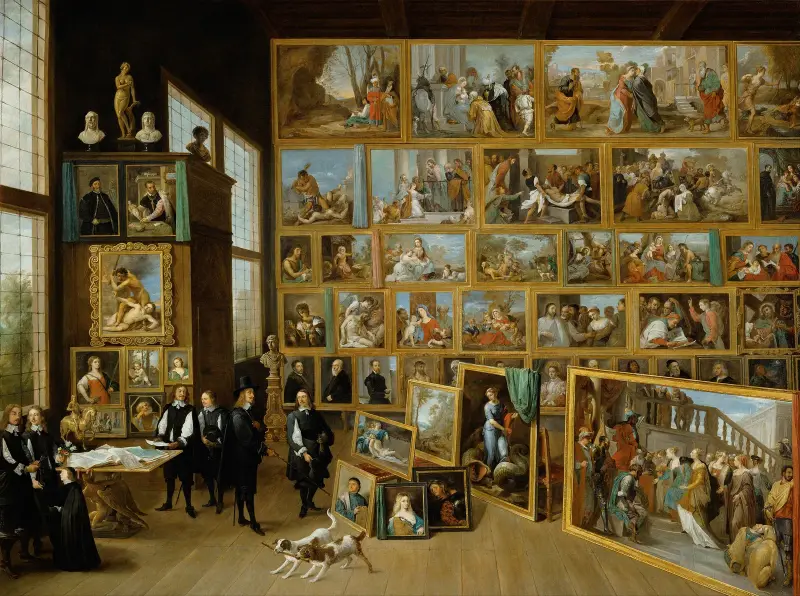 Archduke Leopold William in his Gallery at Brussels av David Teniers The Younger