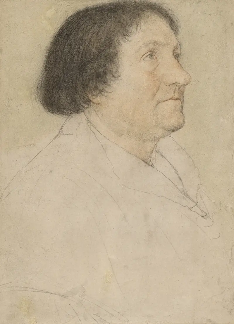 Bildnis des Jacob Meyer zum Hasen av Hans Holbein The Younger
