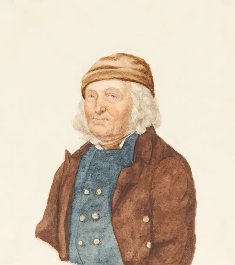 Byst av en gammal bernsk bonde av Gabriel Lory the Younger