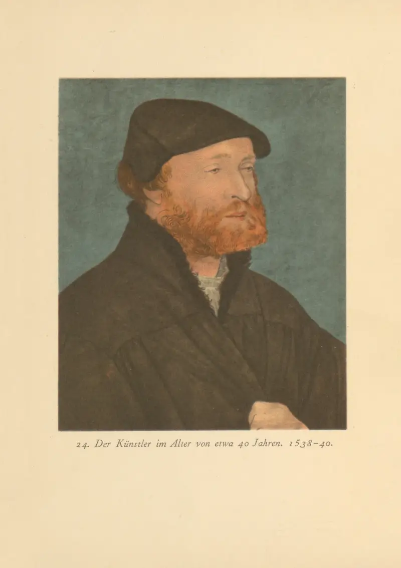 Der Künstler im Alter von 40 Jahren av Hans Holbein The Younger