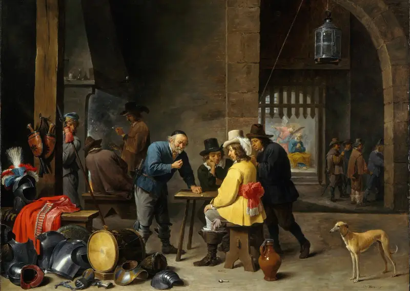 Vaktstugan med den helige Petrus befrielse av David Teniers The Younger