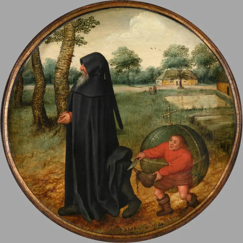 Ich trauere, weil die Welt so unzuverlässig ist von Pieter Brueghel The Younger