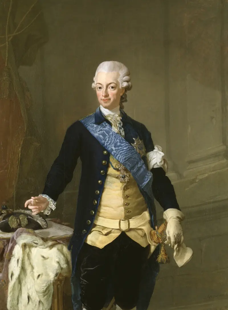 Król Gustaw III Szwedzki, 1777, Lorens Pasch the Younger