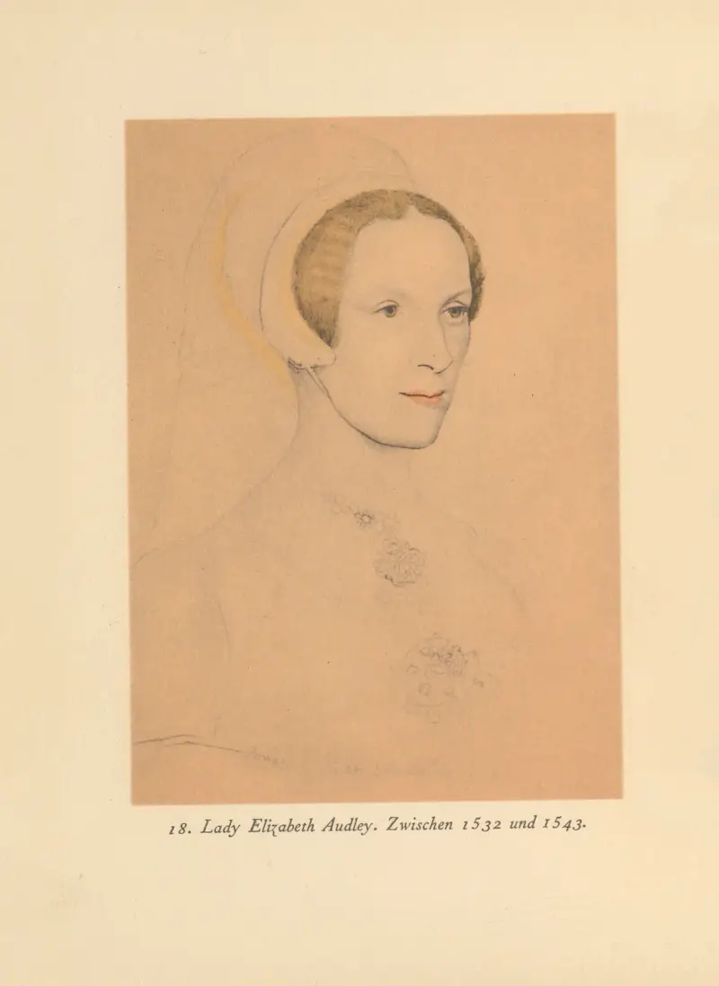 Lady Elizabeth Audley von Hans Holbein The Younger