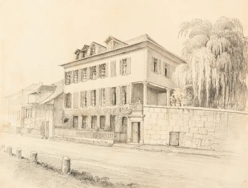 Maison de G. Lory Fils à l’Altenberg (Berne) av Gabriel Lory the Younger