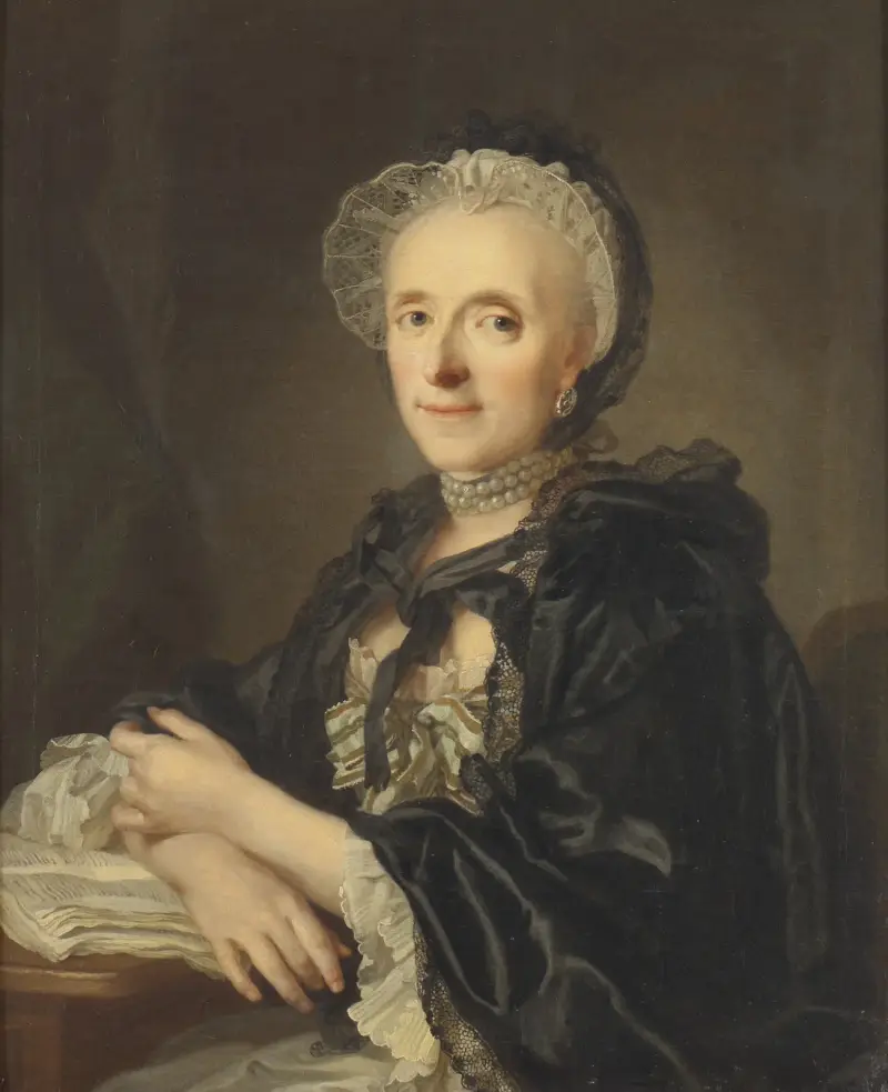 Fru Kristina Magdalena Wargentin av Lorens Pasch the Younger