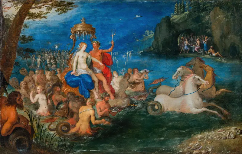 Neptun und Amphitrite von Frans Francken the Younger