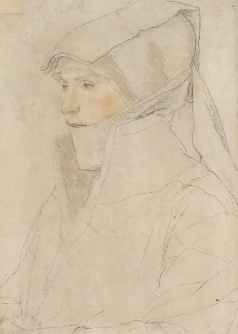 Portrait of Dorothea Meyer, née Kannengiesser av Hans Holbein The Younger