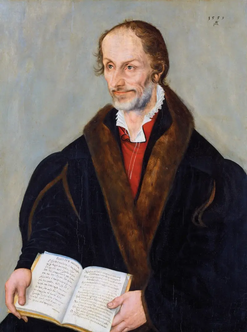 Portrait of Philipp Melanchthon av Lucas Cranach the Younger