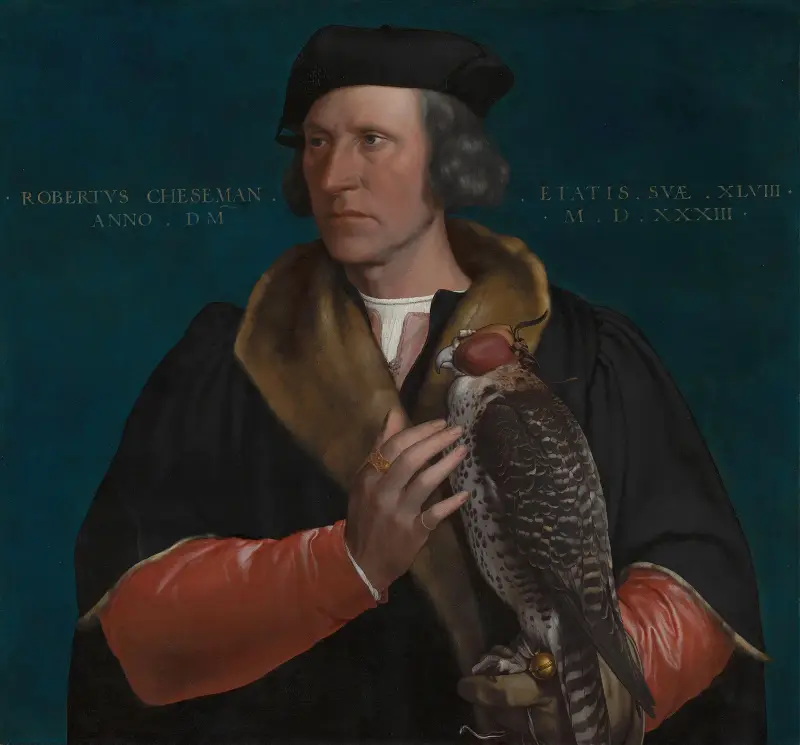Portrait of Robert Cheseman av Hans Holbein The Younger